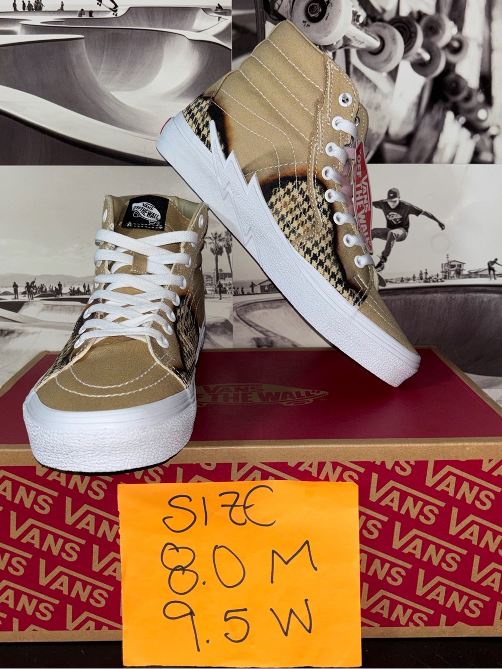 Vans Sk8-Hi Bolt sz 8.0 Men’s 9.5 Woman